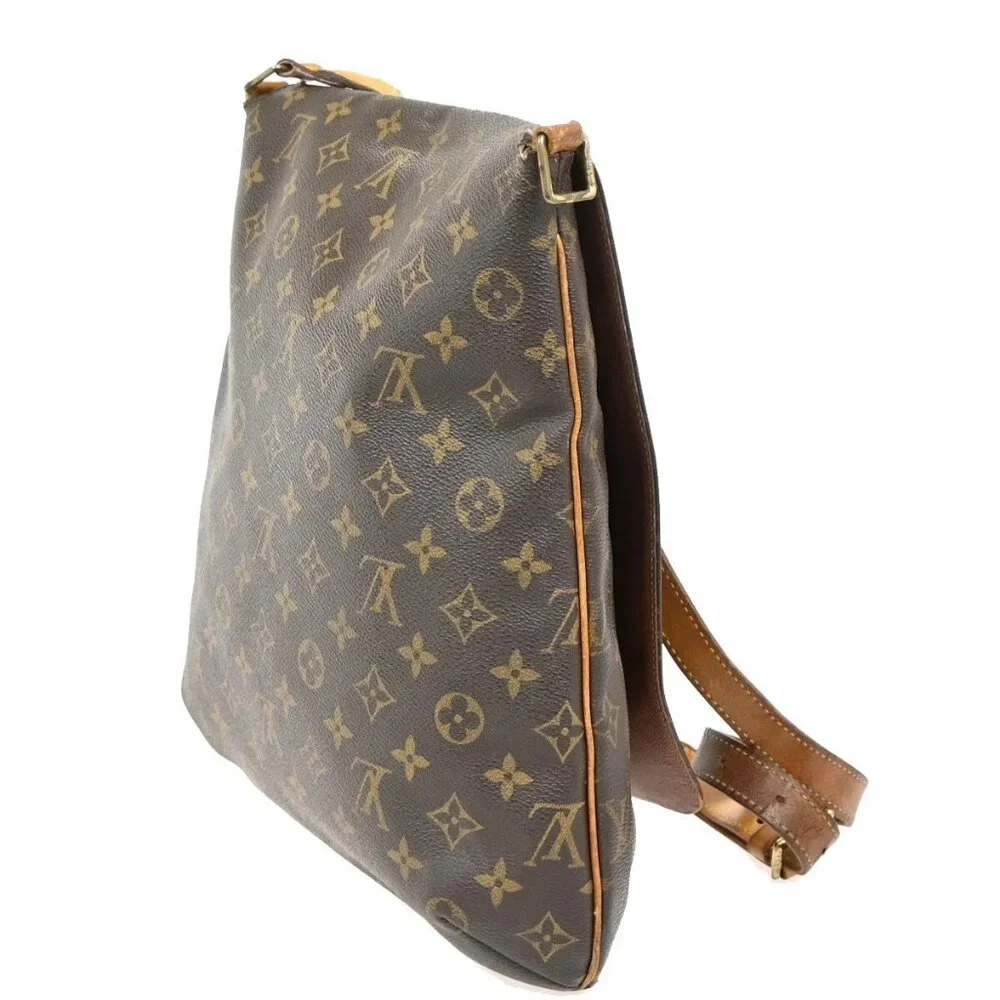 LOUIS VUITTON Musette Shoulder Bag Monogram Leather Brown France M51256 66FB896 - Picture 4 of 16
